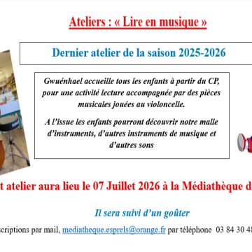 Dernier atelier "Lire en musique"