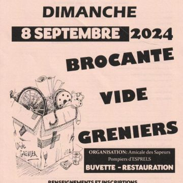 Vide-grenier le 8 septembre 2024 !