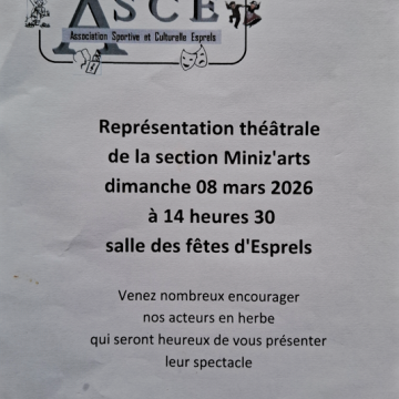 Représentation théâtrale de la section Miniz'arts