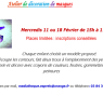 Médiathèque : Nouveaux ateliers de Carnaval
