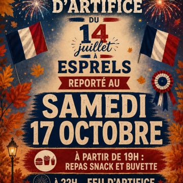 Le 14 juillet est reporté au 17 octobre !